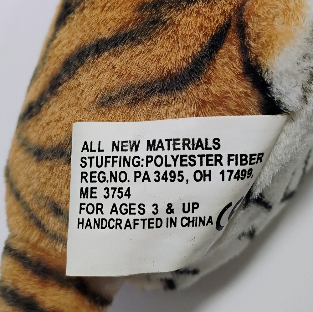 Vintage Kellytoy Stuffed Tiger Cub? 19" NEW w Tags - Picture 12 of 13